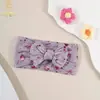 Nueva diadema transfronteriza para niños, diadema con lazo estampado para bebé, diadema elástica de nailon para bebé