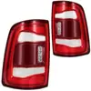 Adecuado para Luces Traseras Dodge Ram Izquierda/Derecha Rojas Sin Puntos Ciegos Modelos 19-23 68361717Ad