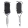 Peine de Cerdas de Jabalí Plateado Galvanizado Modelo Nuevo Transfronterizo Peine para Peinar el Cabello Peine para Cabello Seco y Húmedo Peine con Airbag Peine con Cojín de Aire