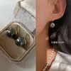 Brincos de Pérola de Alto Padrão em Prata Esterlina Brincos Femininos Brincos de Gancho de Orelha de Alto Padrão Brincos de Pérola Salto Alto 2025 Novo