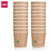 Deli 19204 Vaso de Papel 280ml Vaso de Papel Engrosado Vaso de Papel Desechable 20 Vaso de Papel Tenga la Seguridad Vaso