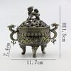 Fogão Boshan Retrô, Queimador de Incenso de Ponta de Dedo Dragão e Fênix, Queimador de Incenso Criativo Torre de Incenso, Queimador de Incenso Auspicioso, Ornamentos Zen para Casa