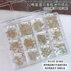 Conjunto de mini strass de zircônia branca brilhante para nail art, pedras de strass irregulares de fundo plano, acessórios populares coloridos mistos para nail art