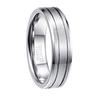 En stock una generación de anillos de acero de tungsteno de 6 mm de ancho para hombres y mujeres.