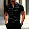 Camisas casuais masculinas transfronteiriças europeias e americanas, site independente da Amazon, roupas masculinas de manga curta plus size, novos estilos europeus e americanos para homens