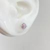 Design doce e cool sensação de alta qualidade y2k diamante rosa borboleta simples nicho amor cartilagem da orelha cravo de orelha médica brincos brincos