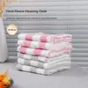 Pacote com 10 Panos de Prato Super Absorventes Veludo Coral Microfibra Toalhas de Cozinha Sem Fiapos Antiaderente Óleo Reutilizáveis Laváveis Secagem Rápida Panos 25x25cm Multiuso Limpeza Panos de Prato para Louças Bancadas
