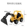 Decoração de bolo de caminhão de construção infantil escavadeira bulldozer brinquedo para menino enfeites de festa de aniversário pendente torre plug-in