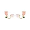 Pendientes de plata S925 con perla de tulipán, pendientes 2022 nueva tendencia, pendientes de alto diseño, venta al por mayor