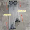 Jaula de alambre de serpiente jaula de alambre multifuncional a prueba de óxido jaula plegable hecha a mano jaula para peces y camarones jaula cilíndrica larga universal jaula cilíndrica redonda