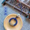 Cordão de celular feito à mão estilo chinês Fu, fivela de anel curto, pingente antigo Fu, corrente, moda nacional de casal
