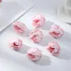 Flor Artificial de Peonía R 5cm para Boda, Decoración del Hogar Realista de Alta Gama, Arte Floral, Flor para Pasador DIY, Capullo de Flor Falso