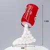 Decoración de pastel de cumpleaños ins imitación fondant botella de cerveza bandera del Día del Padre diseño de escena