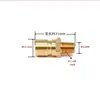 Controlador de Temperatura de Molde Grande Tipo Abierto Conector Rápido Extendido Boquilla de Agua de Cobre Conector Macho