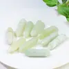 Joyería transfronteriza columna hexagonal de doble punta piedra original columna de cristal pulido colgante hexagonal piedra desnuda Artesanía de Cristal al por mayor