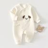 Roupa Borboleta Outono e Inverno para Recém-Nascido Macacão Quente Acolchoado de Três Camadas para Bebê Categoria A Pijama de Algodão Puro para Recém-Nascido
