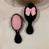 Pente Fofo de Laço Portátil Mini Dobrável Pente de Almofada de Ar Pente Massageador com Bolsa de Ar