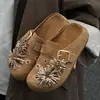 Hermosos Zuecos Estilo Birkenstock con Fuegos Artificiales de Pedrería para Mujer, Nuevo Modelo 2026, Medias Zapatillas Deslizables de Suela Gruesa