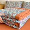 Colcha de Algodão Lavado Refrescante de Verão 2026 Novo Estilo Estilo Ins Quilt de Verão para Dormitório de Estudante Quilt Fino Quilt de Ar Condicionado