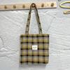 Bolso de hombro Dongdaemun de Corea del Sur para otoño e invierno, de lana, moderno, informal, a cuadros, con estampado de leopardo, grande, para mujer