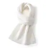 Cachecol 100% cashmere puro, cachecol quente de outono e inverno feminino, tricot torcido, tricot espessado, aquecedor de pescoço de comprimento médio