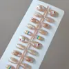 Parches para Uñas Ojo de Gato Portátiles Hechos a Mano para Manicura Removibles Venta Caliente Transfronteriza Uñas Postizas Acabadas Tiras de Uñas Pre-Hechas