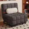 Novo modelo de sofá-cama, dupla função para reclinar e sentar, adequado para apartamentos pequenos, estilo retrô na cor creme, ideal para cochilos, moradia para aluguel, multifuncional dobrável de alta qualidade