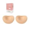 Patch de Silicone Triangular Dupla Face para Seios Espessado Autoadesivo Almofada de Silicone para Seios em Formato de Coração Lingerie Pad Inserção de Esponja Espessada Sem Costura