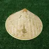 Los fabricantes suministran sombreros de bambú para la pesca al aire libre en verano, protección solar, sombreros de paja de ala ancha y sombreros de agricultor de tres hojas