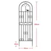 Treliça para Clematis Trepadeira Rosa entrega mensal Cerca de jardim Suporte de flores para exterior Poste de suporte Estrutura de ferro forjado para trepadeiras