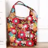 Cartera Plegable Bolsa con Cremallera Tela Oxford a Cuadros Bolsa para Manejador de Materiales Bolsa Plegable de Almacenamiento para Compras Bolsa Portátil Cuadrada