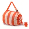 Bolsa de Almacenamiento Plegable de Nylon Tridimensional Japonesa para Viaje con Patrón Impreso, Bolsa de Almacenamiento Portátil para Compras de Supermercado