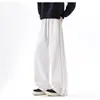 Pantalones Deportivos para Hombre Verano 2026 Estilo Nuevo Sueltos Rectos Grises Joggers Juventud Pierna Ancha Casual Largos Hombre