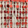 Accesorios de Boda Escenario de Boda Instalación Artística Decoración Color Dorado Plateado Rojo Azul Champaña Cortina de Hilo con Lentejuelas Láser