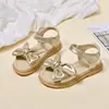 Nuevas Sandalias de Moda para Niños Niñas Zapatos Planos Casuales Transpirables Zapatos de Exterior Zapatos de Playa Sandalias de Princesa con Lazo