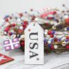 Producto Nuevo Transfronterizo Decoraciones del Partido Independiente Americano Bandera de Cinco Estrellas Letras Día de la Independencia Colgantes Etiquetas de Regalo