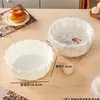 Papel Óleo Basco 4 polegadas 5 polegadas 6 polegadas 8 polegadas Forminhas de Bolo Antiaderentes Forma de Assar Caixa de Embalagem para Assar de Grau Alimentício