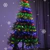 Luces de línea de cuero verde oscuro nuevas transfronterizas anillo luces luces de techo árbol de Navidad luces de decoración de árbol colgantes cadena LED parpadeante