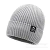 Gorro de Invierno para Hombre, Gorro Tejido con Forro de Felpa, Engrosado para Calidez, Gorro de Lana, Gorro de Algodón, Gorro de Invierno Cortavientos Frío para Mujer