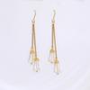 Brincos de pingente longo simples antigos estilo fada hanfu brincos de borla antigos design brincos de cristal doce para mulheres