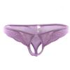 Ropa interior sexy y elegante con encaje transparente en forma de T para hombres europeos y americanos, tanga de alto rendimiento para discotecas.