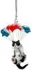 Decoración de Colgante de Gato Acrílico, Adorno Colgante para Interior de Coche Globo, Accesorio Divertido, Llavero para el Hogar