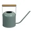 Regadera de Acero Inoxidable 201, Regadera Doméstica de 1L con Mango de Madera, Regadera de Jardín con Caño Largo, Regadera de Estilo Nórdico
