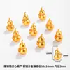 Tao Incrustado Cobre Chapado en Oro Arena Zirconio Accesorios de Calabaza Pulsera DIY Collar Accesorios de Pulsera Colgante de Calabaza Cuerda de Mano Colgante Pequeño