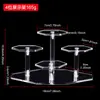 Fabricante de Suportes de Exibição Hexagonais em Acrílico, Suportes de Exibição Transparentes de Múltiplas Camadas para Miniaturas, Suportes de Exibição para Joias, Exclusivamente para Fornecimento Transfronteiriço
