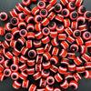 Cuentas redondas de resina a rayas blancas y negras ojo de pez Luya bloqueo cuentas sueltas para joyería DIY accesorios cuentas ojo turco
