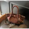 Bolso de Mano Vintage tipo Dumpling de Ante Mate para Mujer Otoño/Invierno 2024 Bolso de Mano de Alta Gama Gran Capacidad Bolso de Hombro Cruzado Tote