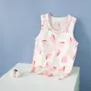 Chaleco de Algodón Lycra para Niños de Verano Delgado Niños y Niñas Bebé Niños Transpirable Camiseta Base Sin Mangas para el Vientre Ropa Infantil