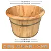 Tina de baño de pies de cedro de madera maciza de Sichuan Cubo para remojar los pies Lavapiés Cubo para baño de pies Recipiente para remojar los pies