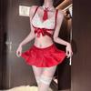 Conjunto Popular de Lingerie Sexy Puro Desejo Uniforme Tentação Sexy Transparente Pijama Sexy Puro Desejo Cos Brincadeira Divertida Qqny